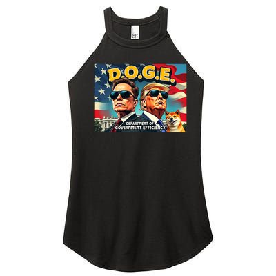 D.O.G.E Doge Department Of Government Efficiency Trump Elon Women's Perfect Tri Rocker Tank