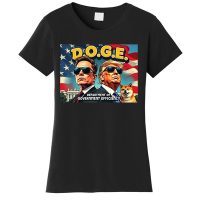 D.O.G.E Doge Department Of Government Efficiency Trump Elon Women's T-Shirt