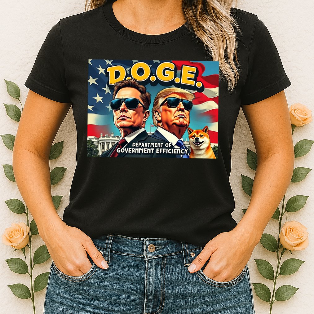 D.O.G.E Doge Department Of Government Efficiency Trump Elon Womens T-Shirt