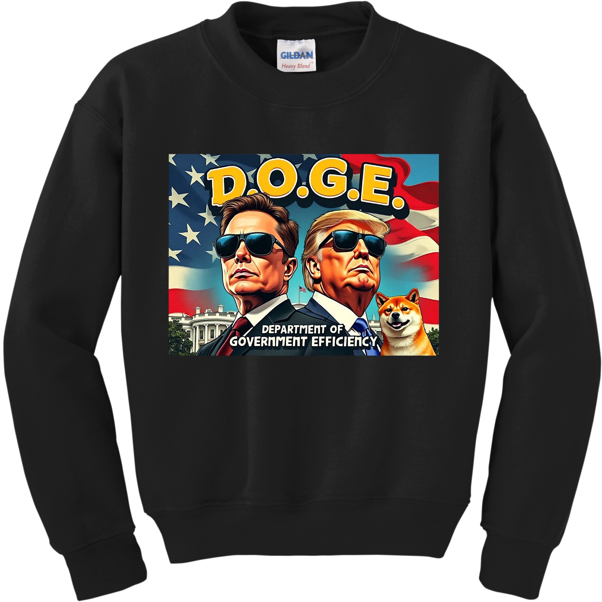 D.O.G.E Doge Department Of Government Efficiency Trump Elon Kids Sweatshirt