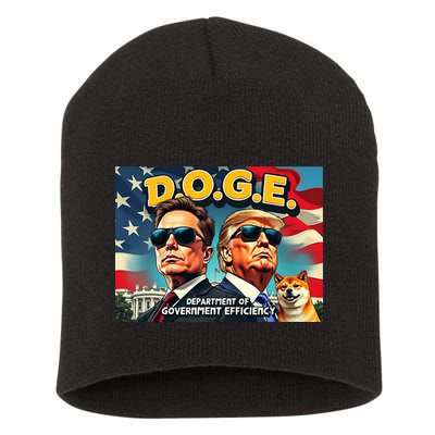 D.O.G.E Doge Department Of Government Efficiency Trump Elon Short Acrylic Beanie