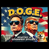 D.O.G.E Doge Department Of Government Efficiency Trump Elon Short Acrylic Beanie