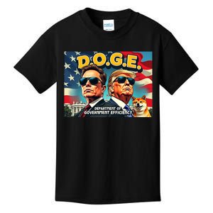 D.O.G.E Doge Department Of Government Efficiency Trump Elon Kids T-Shirt