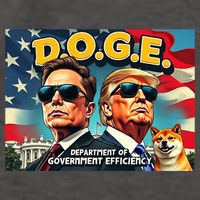 D.O.G.E Doge Department Of Government Efficiency Trump Elon Vector Backpack