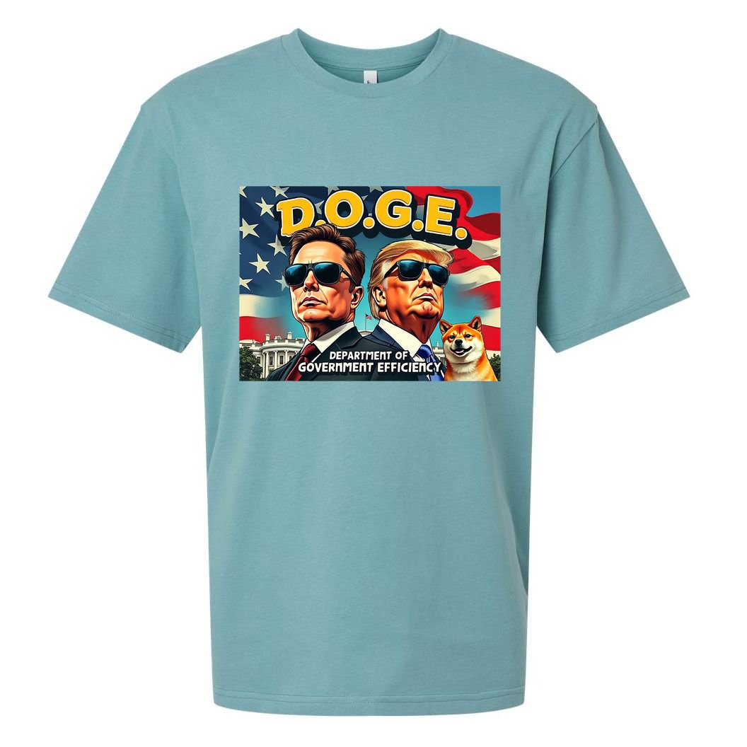 D.O.G.E Doge Department Of Government Efficiency Trump Elon Sueded Cloud Jersey T-Shirt