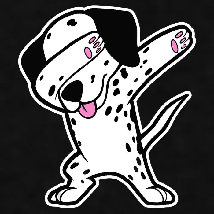 Dalmatian Dabbing Design Funny Dalmation Dab Dog Dance Ladies PosiCharge Tri-Blend Wicking Tank