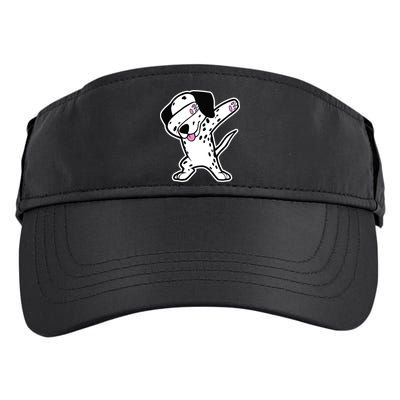 Dalmatian Dabbing Design Funny Dalmation Dab Dog Dance Adult Drive Performance Visor