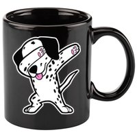 Dalmatian Dabbing Design Funny Dalmation Dab Dog Dance 11oz C Handle Ceramic Mug