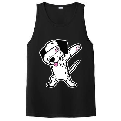 Dalmatian Dabbing Design Funny Dalmation Dab Dog Dance PosiCharge Competitor Tank