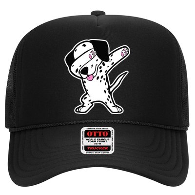 Dalmatian Dabbing Design Funny Dalmation Dab Dog Dance Trucker Hat