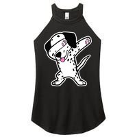 Dalmatian Dabbing Design Funny Dalmation Dab Dog Dance Women's Perfect Tri Rocker Tank