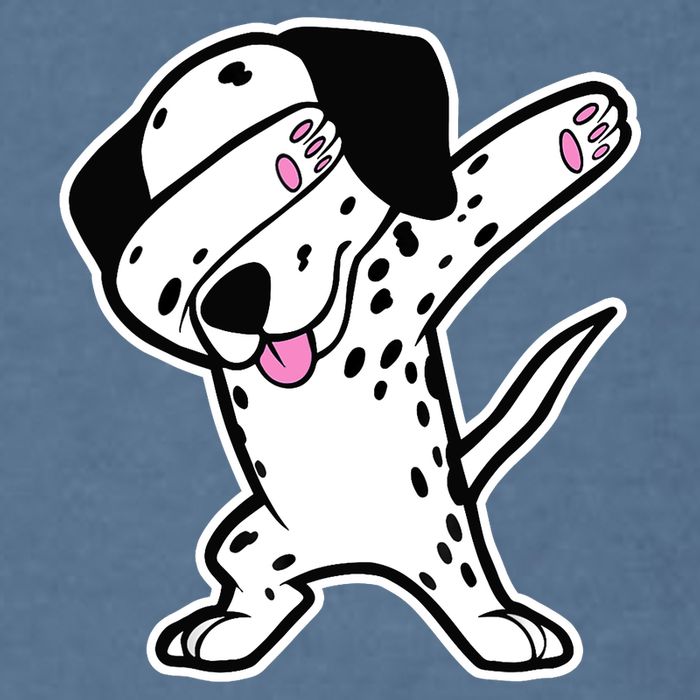Dalmatian Dabbing Design Funny Dalmation Dab Dog Dance Garment-Dyed Sweatshirt