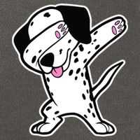 Dalmatian Dabbing Design Funny Dalmation Dab Dog Dance Cotton Canvas Backpack