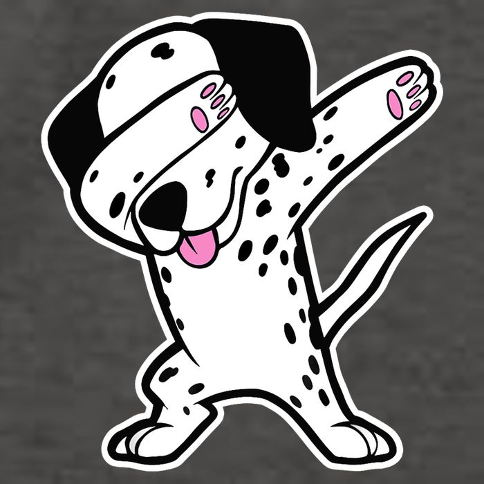 Dalmatian Dabbing Design Funny Dalmation Dab Dog Dance Vector Backpack