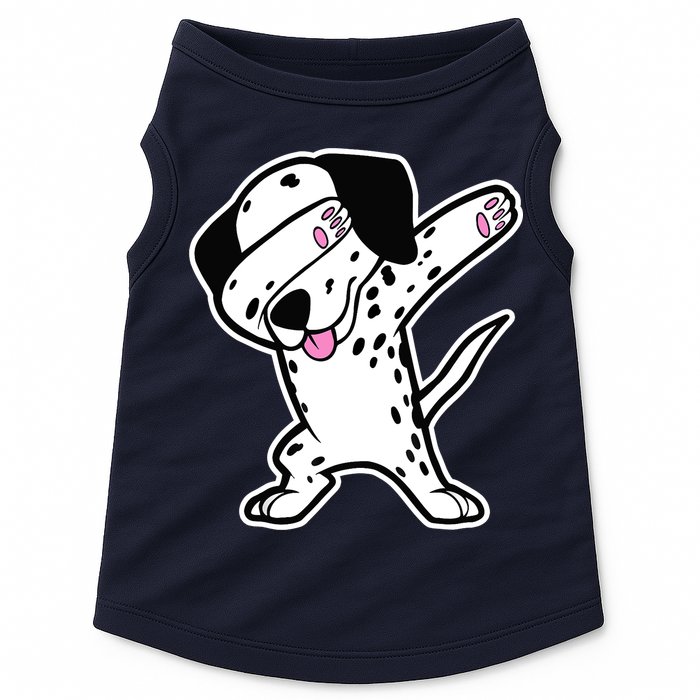 Dalmatian Dabbing Design Funny Dalmation Dab Dog Dance Doggie Tank