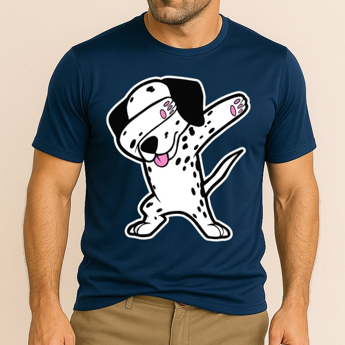 Dalmatian Dabbing Design Funny Dalmation Dab Dog Dance Performance Shirt