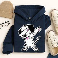 Dalmatian Dabbing Design Funny Dalmation Dab Dog Dance Hoodie