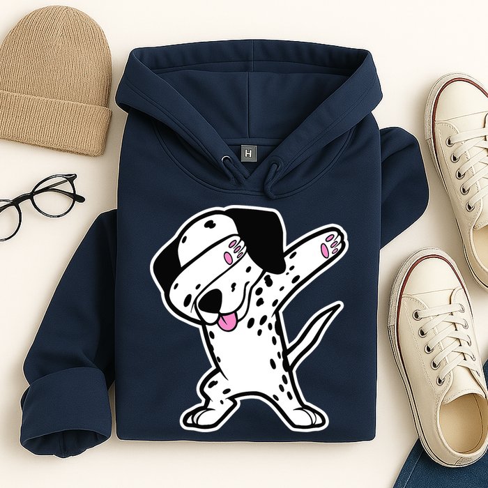 Dalmatian Dabbing Design Funny Dalmation Dab Dog Dance Hoodie