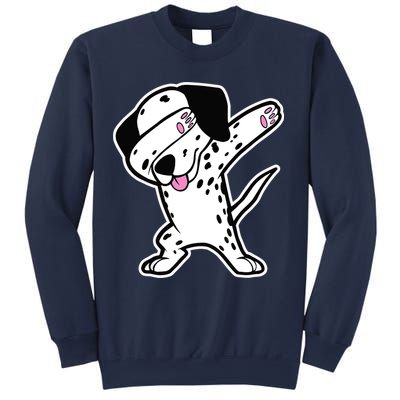 Dalmatian Dabbing Design Funny Dalmation Dab Dog Dance Sweatshirt