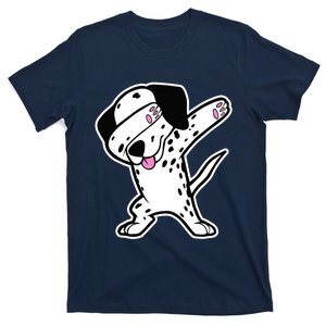 Dalmatian Dabbing Design Funny Dalmation Dab Dog Dance T-Shirt