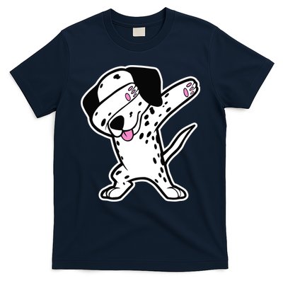 Dalmatian Dabbing Design Funny Dalmation Dab Dog Dance T-Shirt
