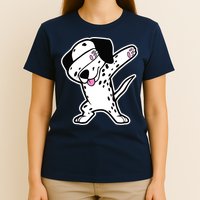 Dalmatian Dabbing Design Funny Dalmation Dab Dog Dance T-Shirt
