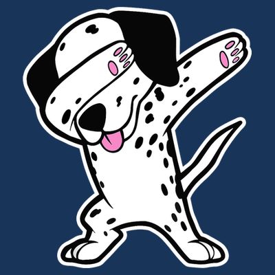 Dalmatian Dabbing Design Funny Dalmation Dab Dog Dance T-Shirt