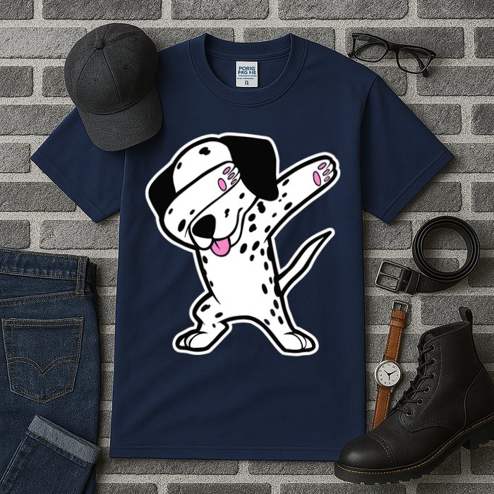 Dalmatian Dabbing Design Funny Dalmation Dab Dog Dance Tall T-Shirt