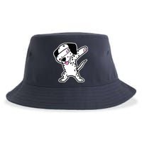 Dalmatian Dabbing Design Funny Dalmation Dab Dog Dance Sustainable Bucket Hat