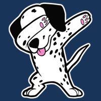 Dalmatian Dabbing Design Funny Dalmation Dab Dog Dance Drawstring Bag