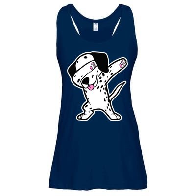 Dalmatian Dabbing Design Funny Dalmation Dab Dog Dance Ladies Essential Flowy Tank