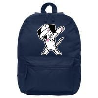 Dalmatian Dabbing Design Funny Dalmation Dab Dog Dance 16 in Basic Backpack