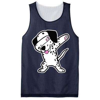 Dalmatian Dabbing Design Funny Dalmation Dab Dog Dance Mesh Reversible Basketball Jersey Tank