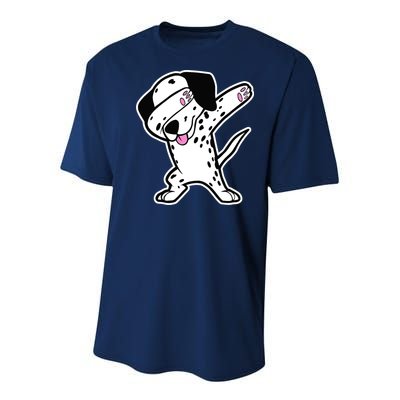 Dalmatian Dabbing Design Funny Dalmation Dab Dog Dance Youth Performance Sprint T-Shirt