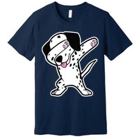 Dalmatian Dabbing Design Funny Dalmation Dab Dog Dance Premium T-Shirt