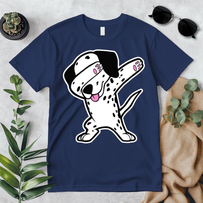 Dalmatian Dabbing Design Funny Dalmation Dab Dog Dance Premium T-Shirt