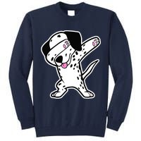 Dalmatian Dabbing Design Funny Dalmation Dab Dog Dance Tall Sweatshirt