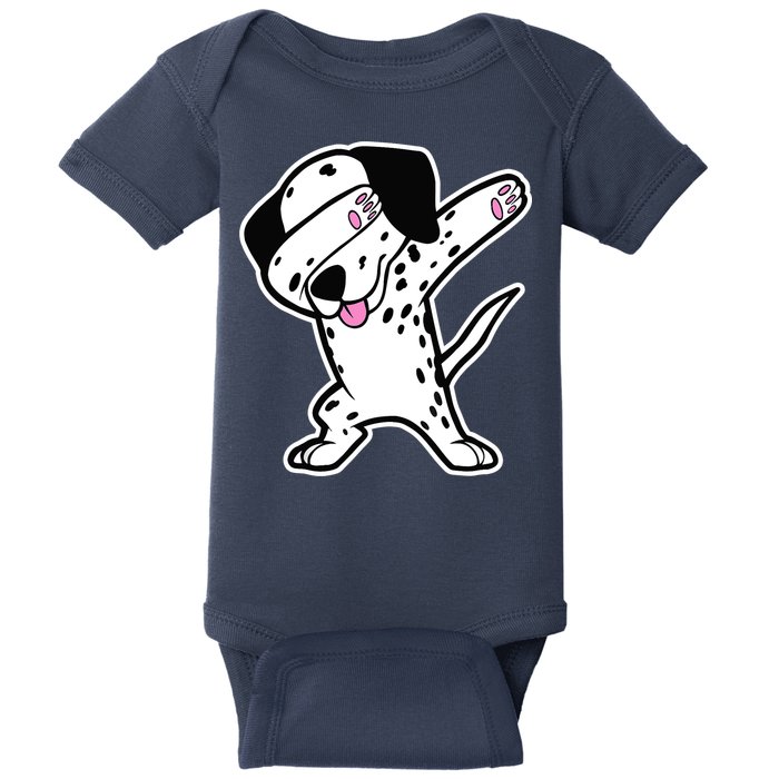 Dalmatian Dabbing Design Funny Dalmation Dab Dog Dance Baby Bodysuit