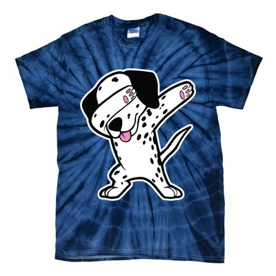 Dalmatian Dabbing Design Funny Dalmation Dab Dog Dance Tie-Dye T-Shirt