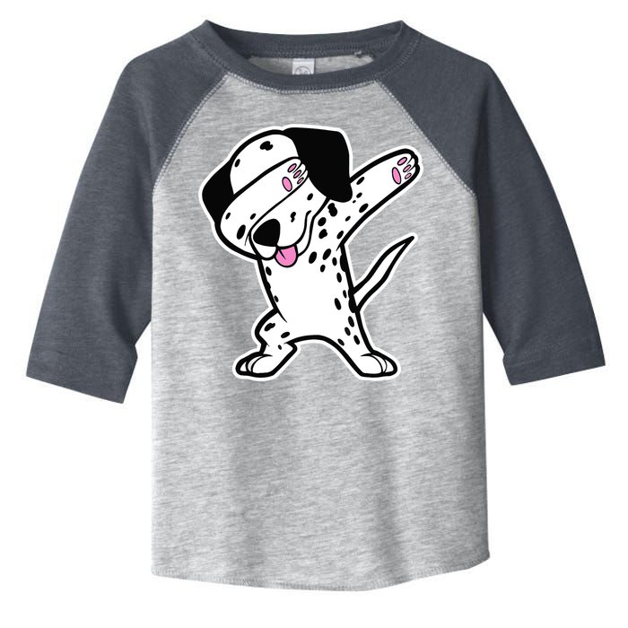 Dalmatian Dabbing Design Funny Dalmation Dab Dog Dance Toddler Fine Jersey T-Shirt