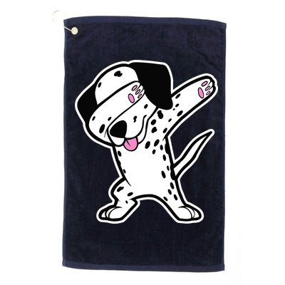 Dalmatian Dabbing Design Funny Dalmation Dab Dog Dance Golf Towel