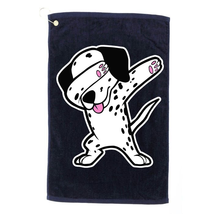 Dalmatian Dabbing Design Funny Dalmation Dab Dog Dance Golf Towel