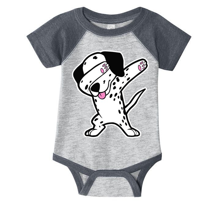 Dalmatian Dabbing Design Funny Dalmation Dab Dog Dance Infant Baby Jersey Bodysuit