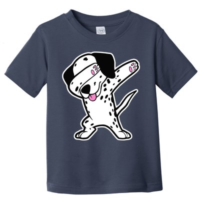 Dalmatian Dabbing Design Funny Dalmation Dab Dog Dance Toddler T-Shirt