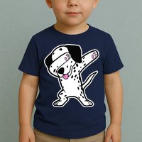 Dalmatian Dabbing Design Funny Dalmation Dab Dog Dance Toddler T-Shirt