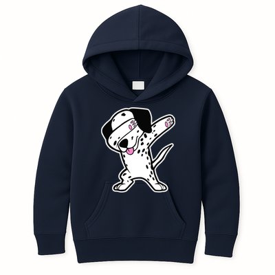 Dalmatian Dabbing Design Funny Dalmation Dab Dog Dance Kids Hoodie