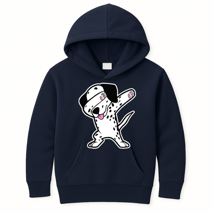 Dalmatian Dabbing Design Funny Dalmation Dab Dog Dance Kids Hoodie