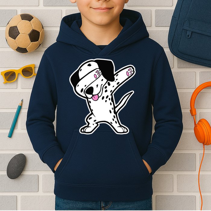 Dalmatian Dabbing Design Funny Dalmation Dab Dog Dance Kids Hoodie
