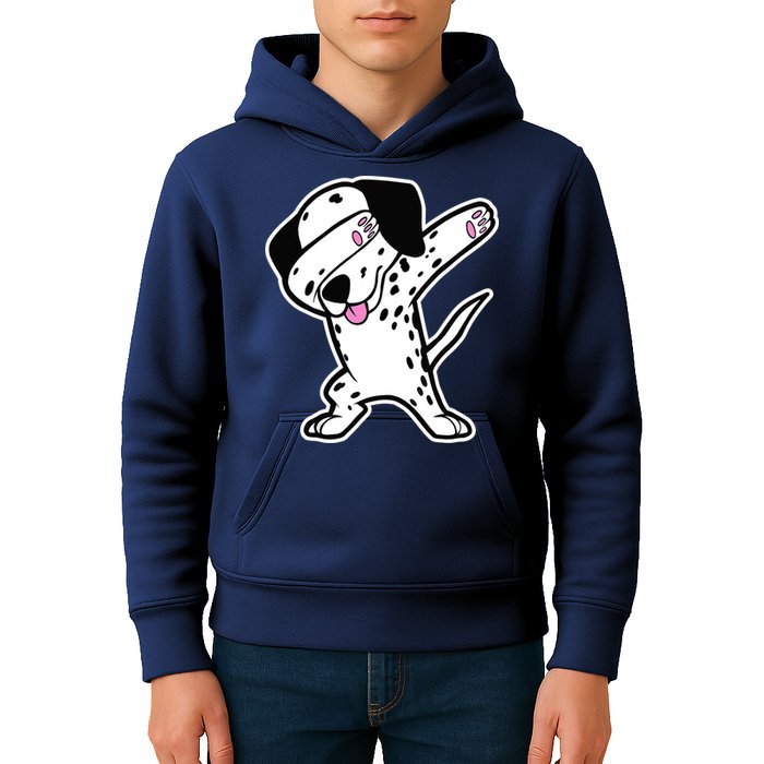Dalmatian Dabbing Design Funny Dalmation Dab Dog Dance Kids Hoodie