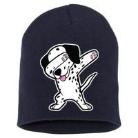 Dalmatian Dabbing Design Funny Dalmation Dab Dog Dance Short Acrylic Beanie